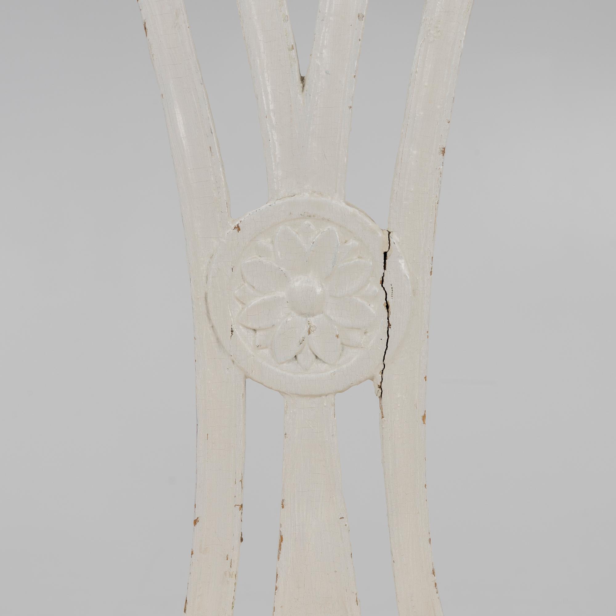 A pair of Gustavian chairs by J. Lindgren (master in Stockholm 1770-1800).