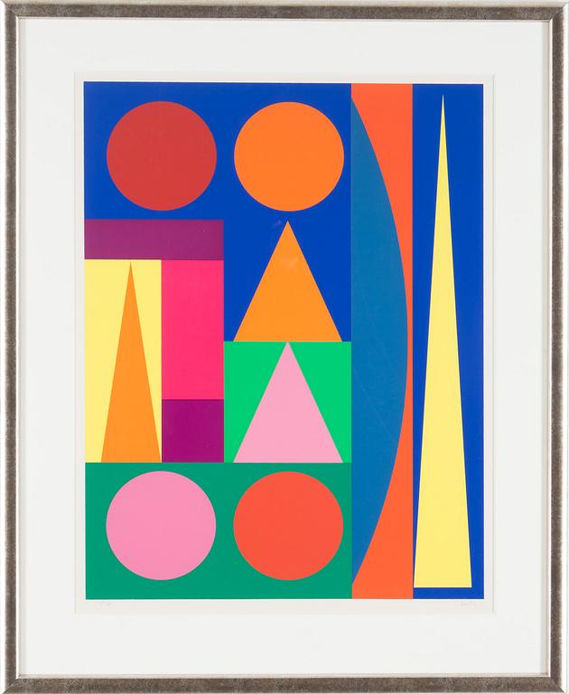 AUGUSTE HERBIN, colour silkscreen, signed herbin and numbered 112/150.