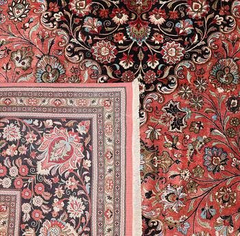 Rug, silk, Ghom, 424 x 307 cm.
