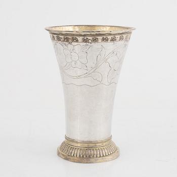 A Swedish Silver Beaker, mark of Gustaf Georg Rehnberg, Norrköping 1799.