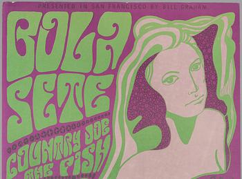 Wes Wilson, concert posters, a pair, West Coast Lithograph, 1966.