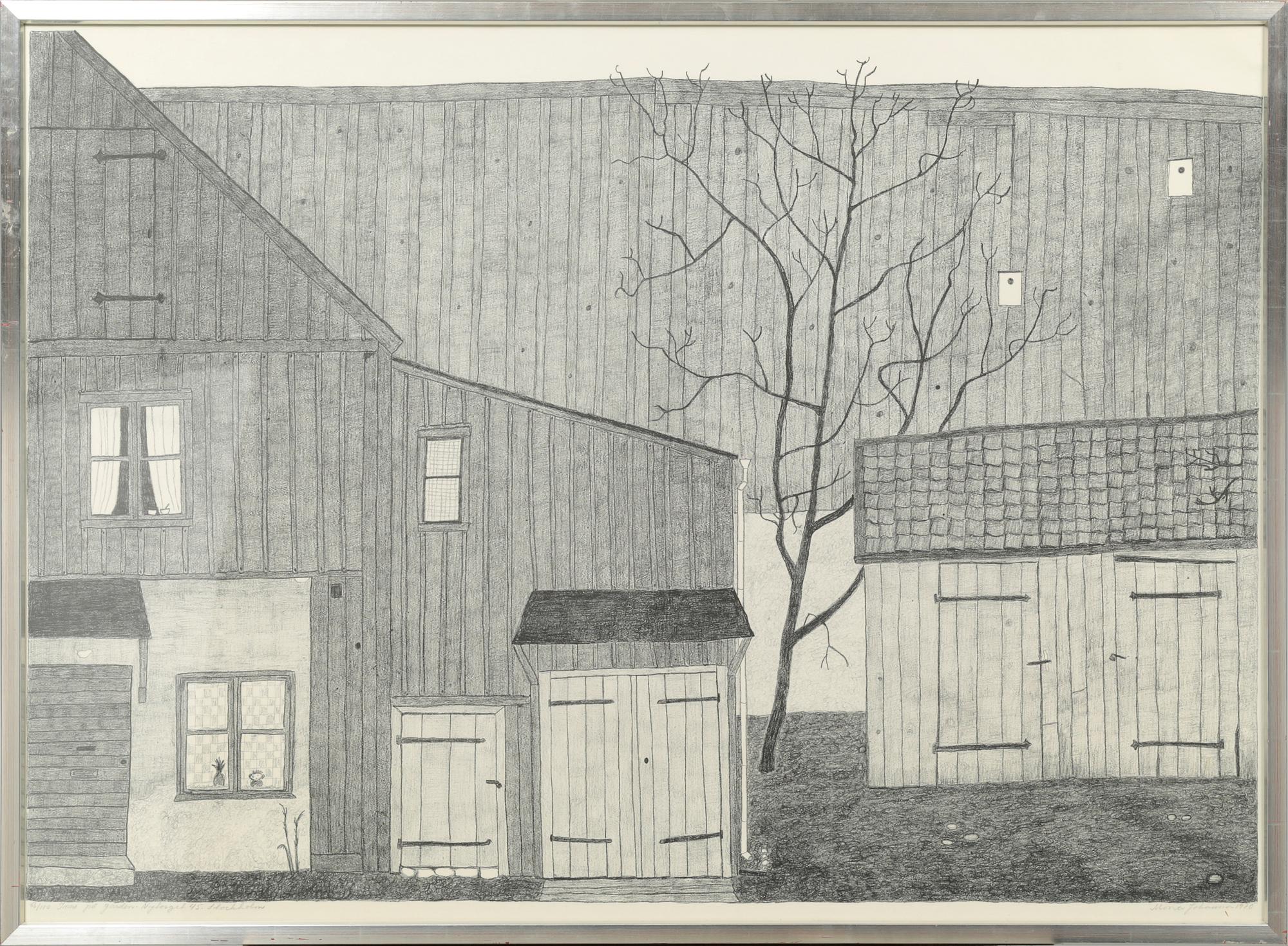MONA JOHANSSON, litografi, signerad, daterad 1970 och numrerad 56/110.