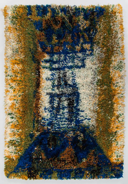 Lilli Kollin, a Finnish rya rug for Neovius, Circa 170 x 115 cm.