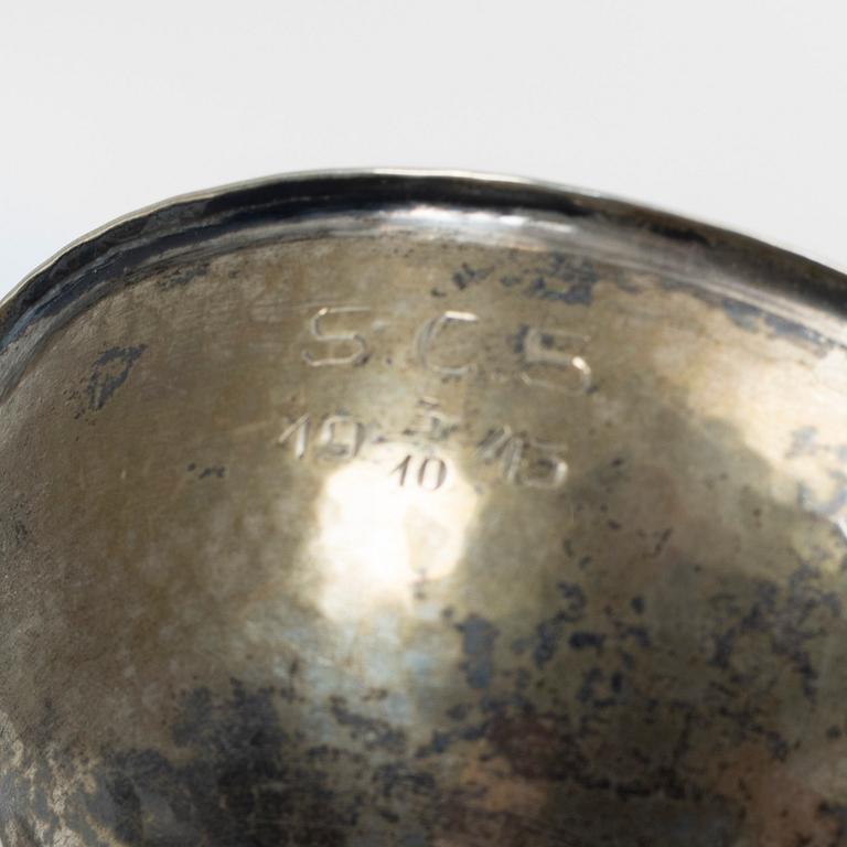 Punschmuggar, 21 st, silver, bl a Emma Johanssons Guldsmedsaffär, Arvidsjaur 1926.