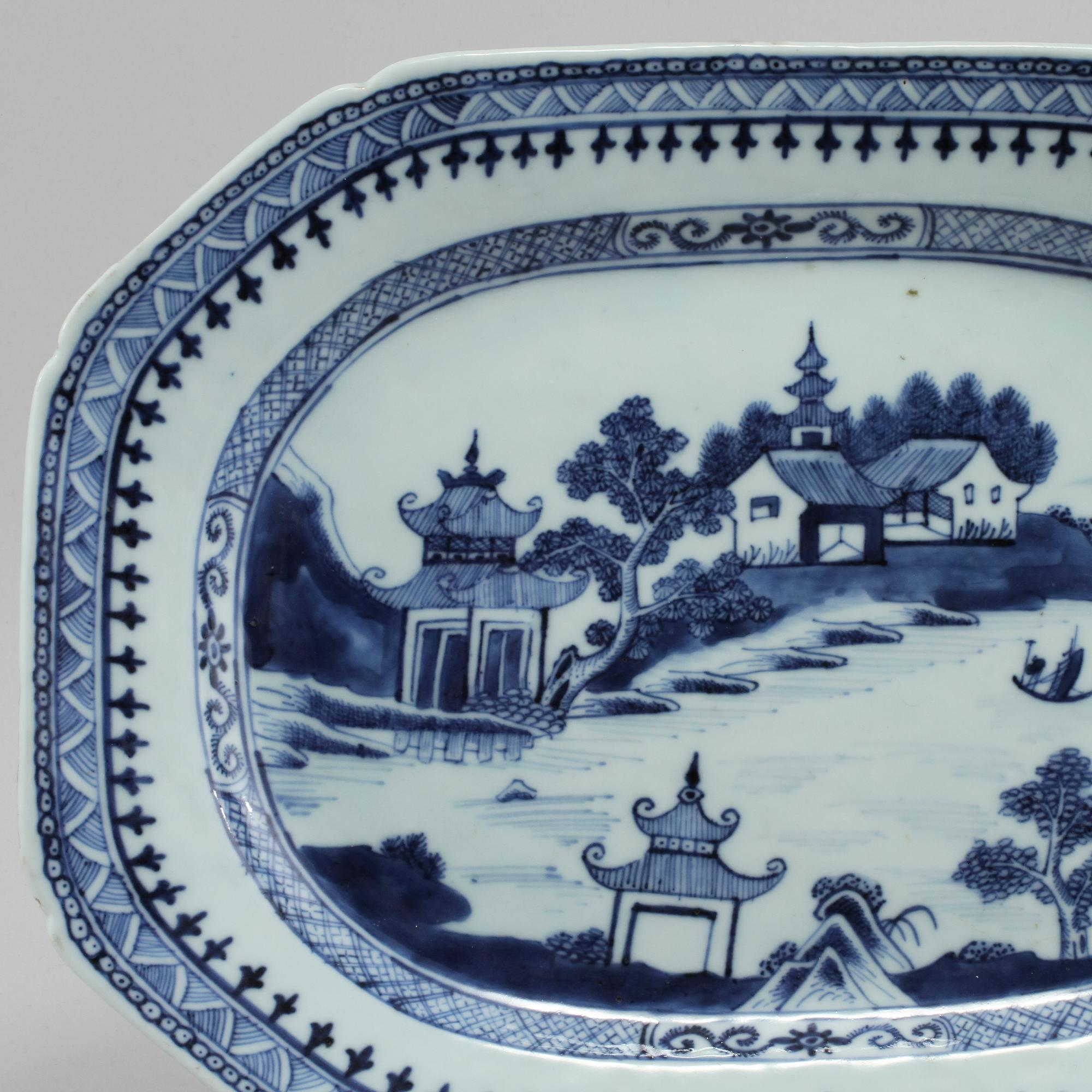 STEKFAT, porslin, Kina, 1700-tal.