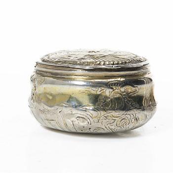 A silver gilt Rococo box, 18th century.