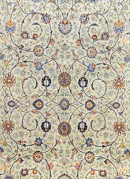 A CARPET, Kashan, 380 x 280 cm.