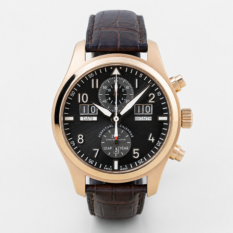 IWC, Pilot's Watch, Spitfire, Perpetual Calendar Digital Date-Month, wristwatch, 46 mm.