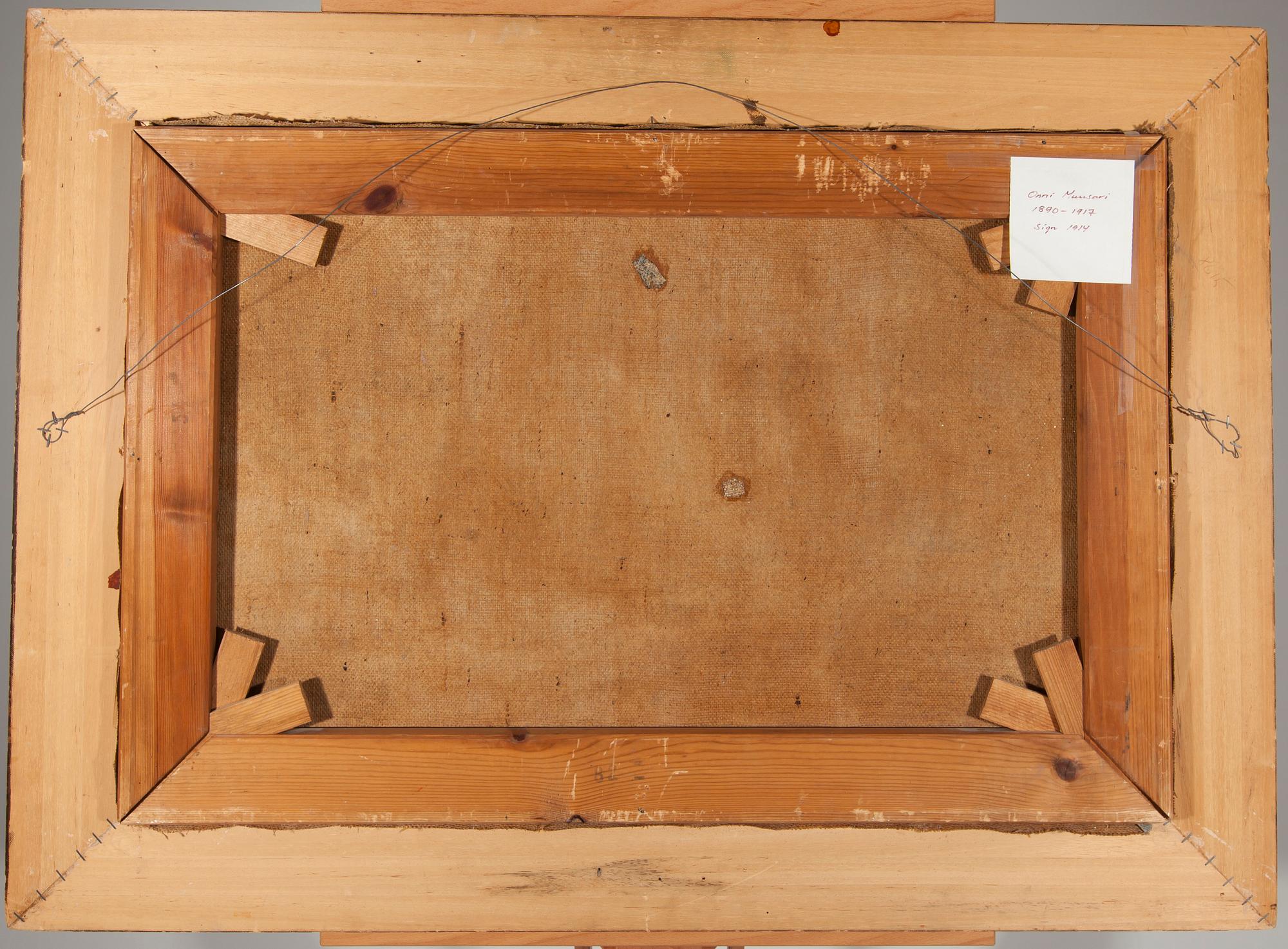 ONNI MUUSARI, olja på duk, signerad och daterad -14.