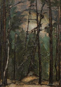Ragnar Ungern, öljy levylle, signeerattu ja päivätty 1912.