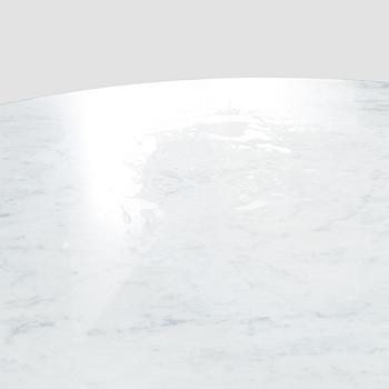 Eero Saarinen, A 'Tulip' furniture set, table with eight chairs, Knoll International, 1970s.