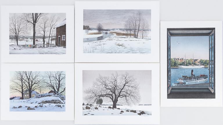 Reinhold Ljunggren, "Vinter", portfolio.