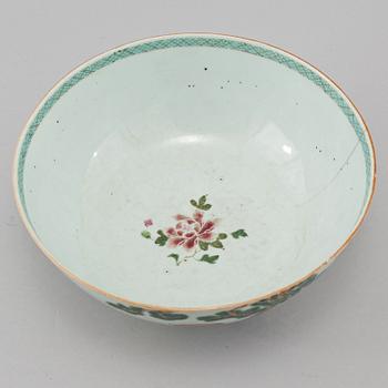 BÅLSKÅL, porslin, Kina, 1700-tal.