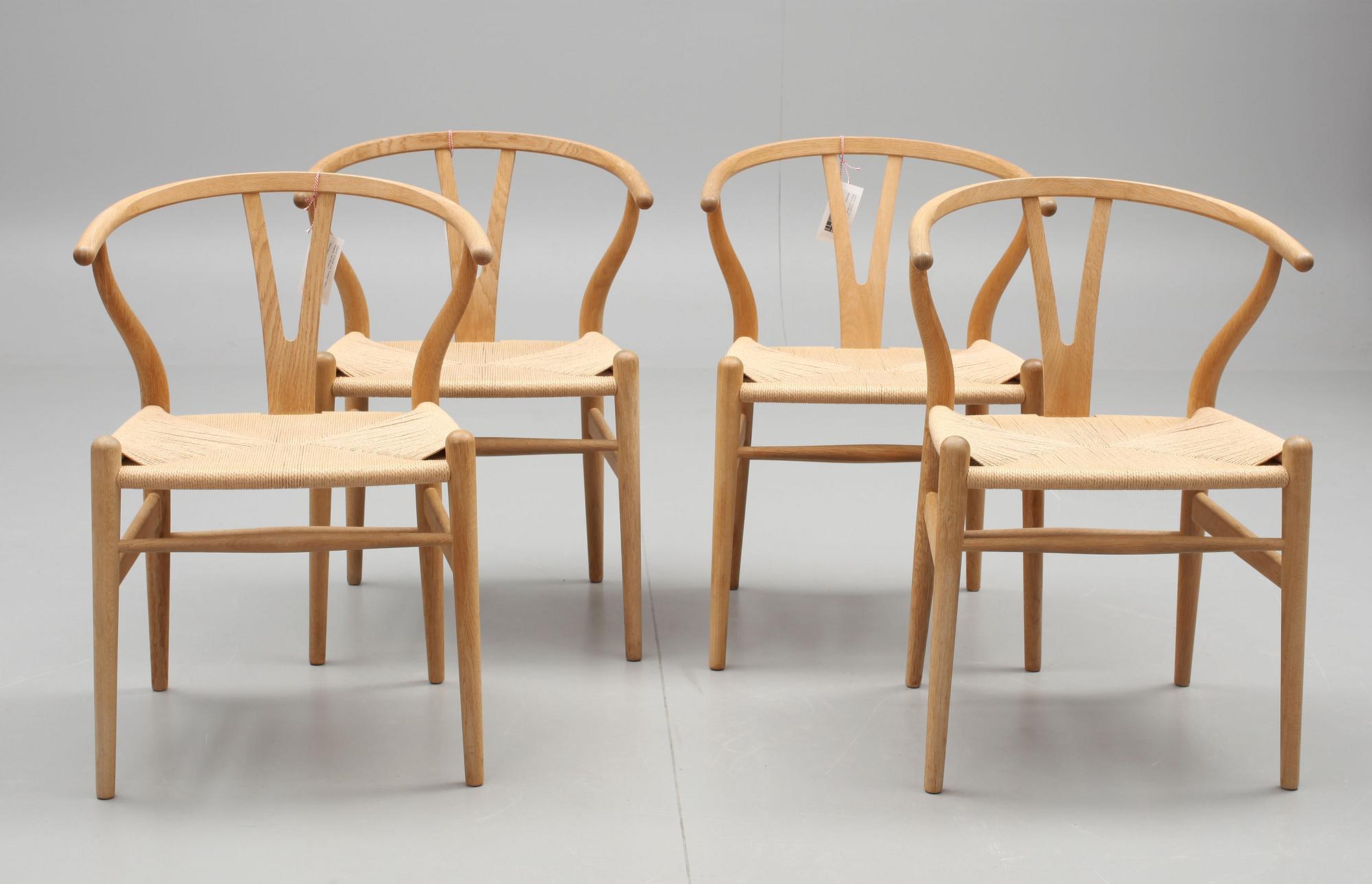 STOLAR, 4 st, "Y-stolen", Hans J. Wegner, Carl Hansen.
