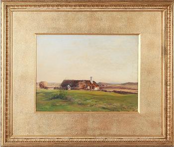 ALFRED WAHLBERG, olja på duk, signerad.