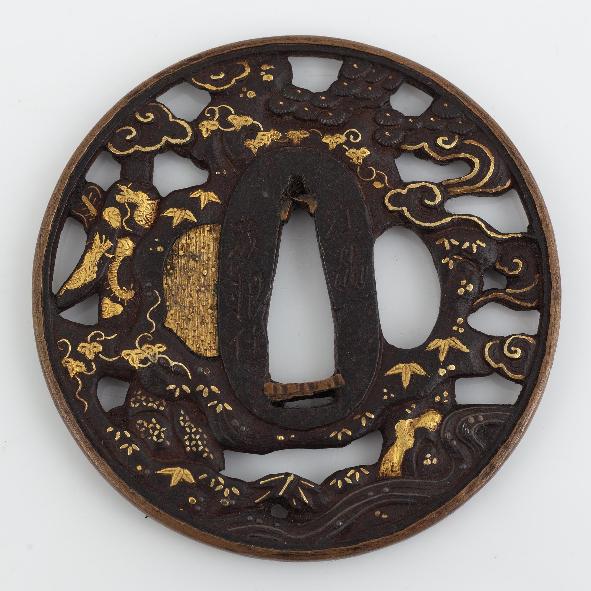 Tsuba, mei, Japan, Edo period.