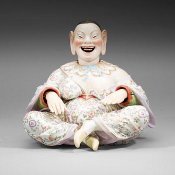 A large Meissen articulated nodding-head pagoda figure, end of 19th Century.