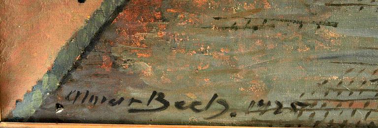 ALMAR BECH, olja på duk, sign o dat 1925.