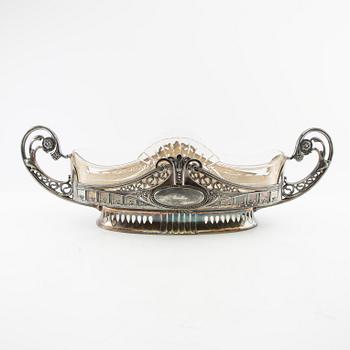 Jardinière Jugend 1910s silver plate.