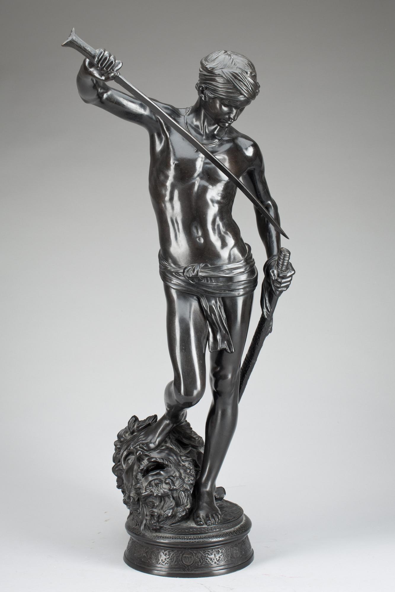 Jean Antonin Marius Mercié, "David vainqueur" (= The winner David).