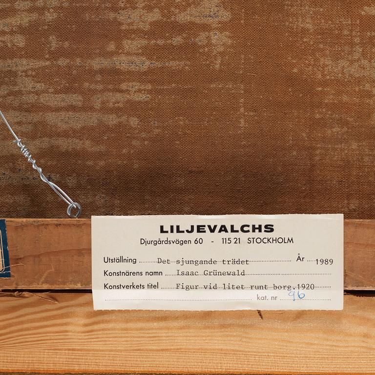 Isaac Grünewald, "Figur vid litet runt bord".