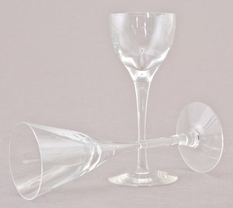 GLASSERVISDELAR,  22 st, "Chateau", Bertil Vallien, Kosta.