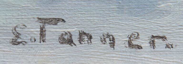 OKÄND KONSTNÄR, olja på duk, sign E Tanner, 1900-talets mitt.
