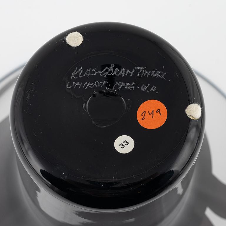 Klas-Göran Tinbäck, a unique vase, executed in his own studio, 1996.