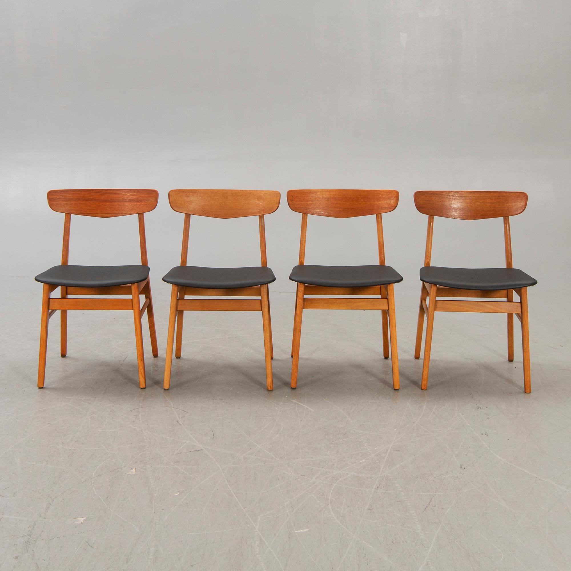 Stolar, 4 st, Farstrup, 1960-tal, Danmark.