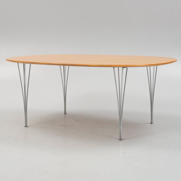 Bruno Mathsson & Piet Hein, a "Superellips" dining table, Fritz Hansen, Denmark.