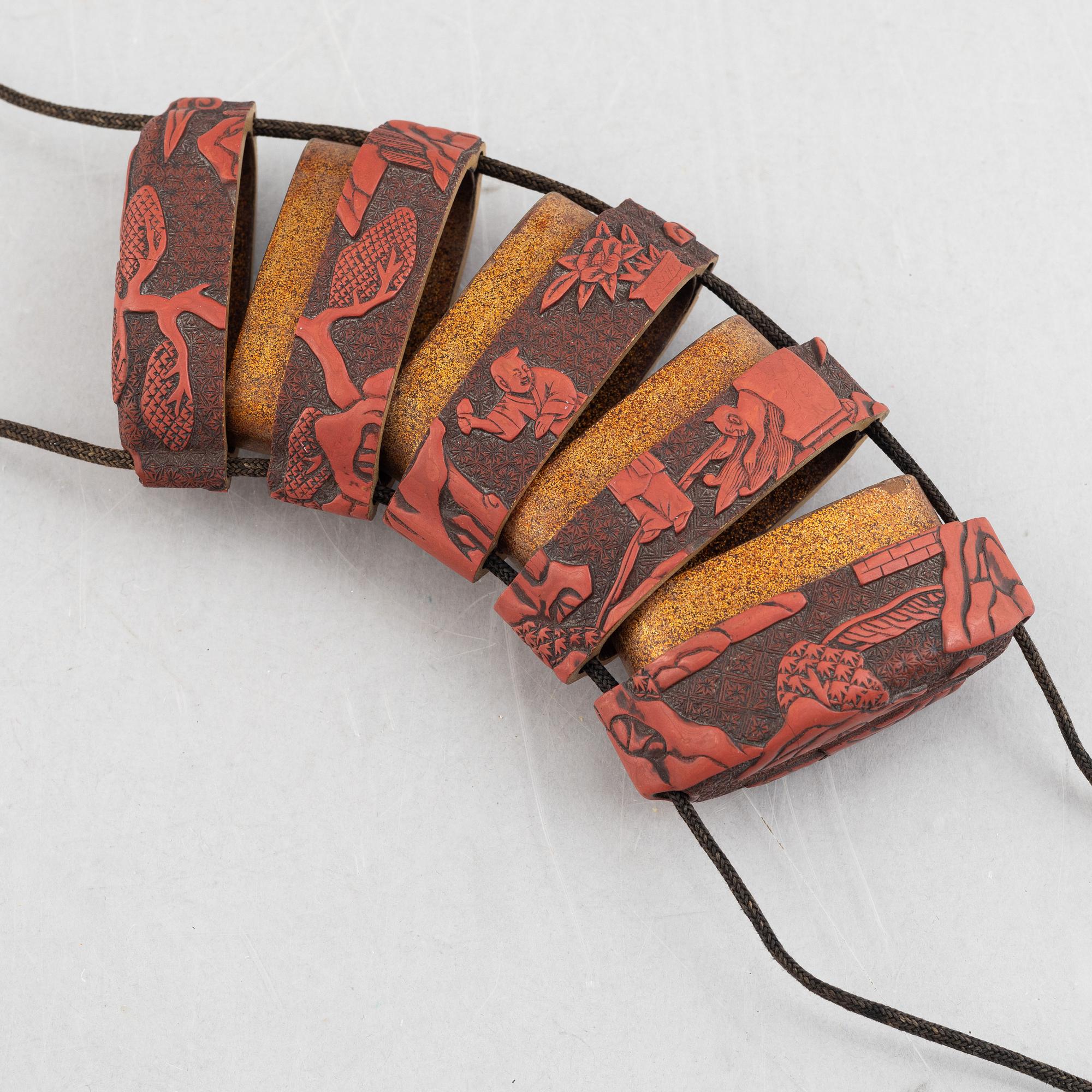 Inro, lackarbete, Japan, Meiji (1868-1912).