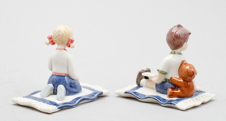 FIGURER, 2 st, porslin, The Millennium Collection, Royal Copenhagen.