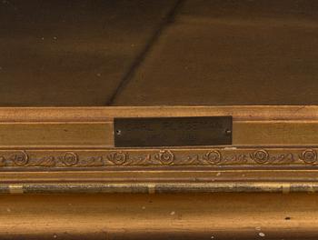 CARL PLAGEMAN, tillskriven, duk uppklistrad på pannå.