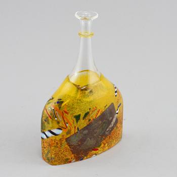 VAS/FLASKA, glas, Bertil Vallien, Kosta Boda, 1900-talets andra hälft.