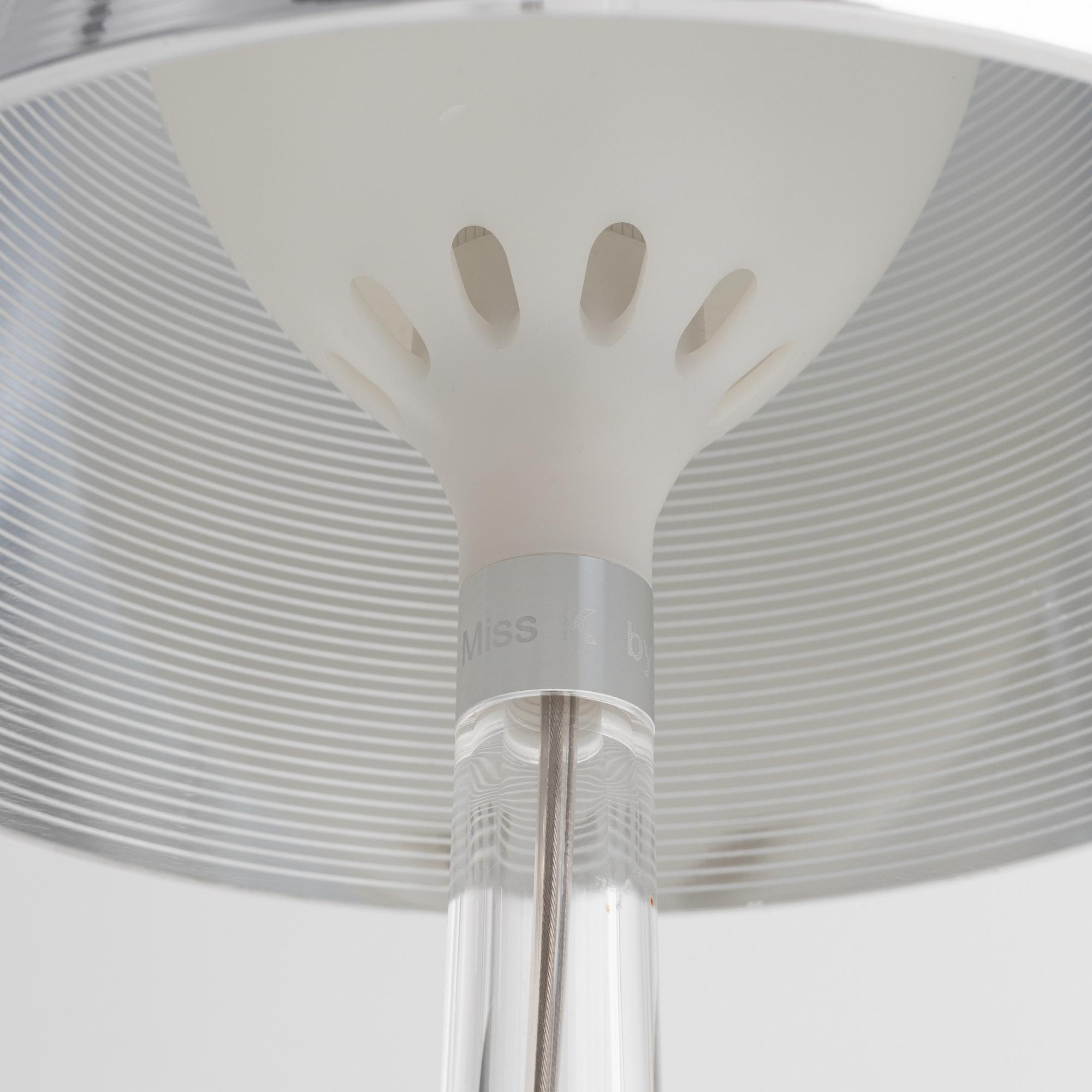 Philippe Starck, a pair of 'Miss K' table lamps, Flos, Italy.