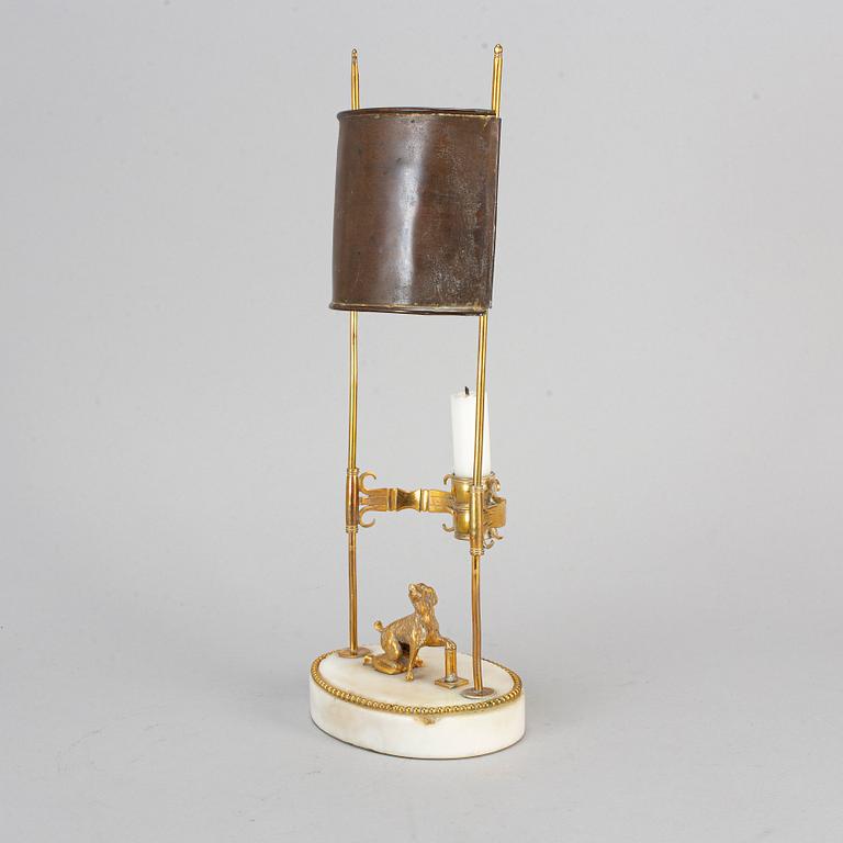 A late Gustavian one-light circa 1800 table lamp.