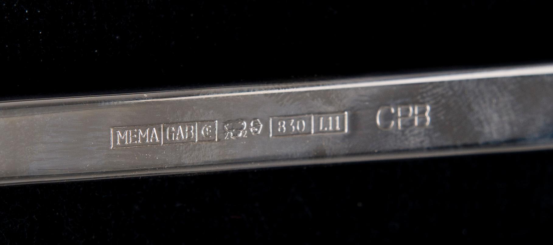 BESTICK, silver, 24 delar, CPB 2019, design Carl Philip Bernadotte, MEMA GAB 2009.