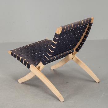 FÄLLSTOL, "Cuba" Morten Gøttler, brickmärkt Poul Jeppesen.