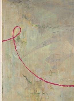 Jette L Ranning, signed and dated 2002 verso. Triptych. Oil on canvas.