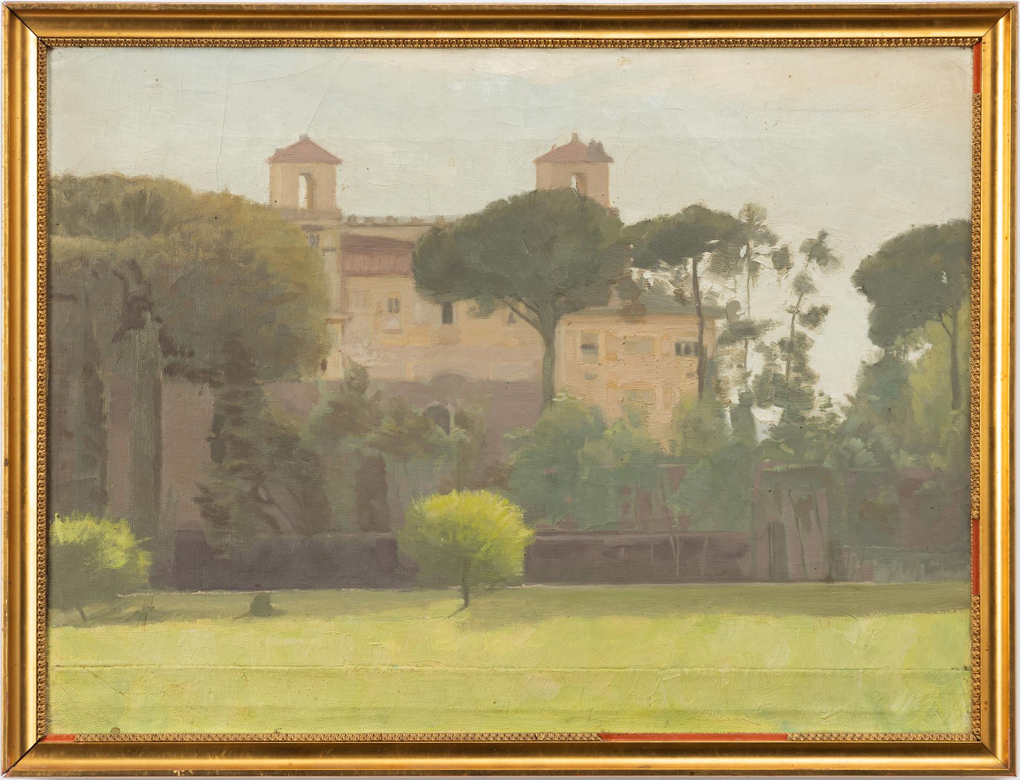 Emil Österman, "Landskap" - Villa Medici in Rome.