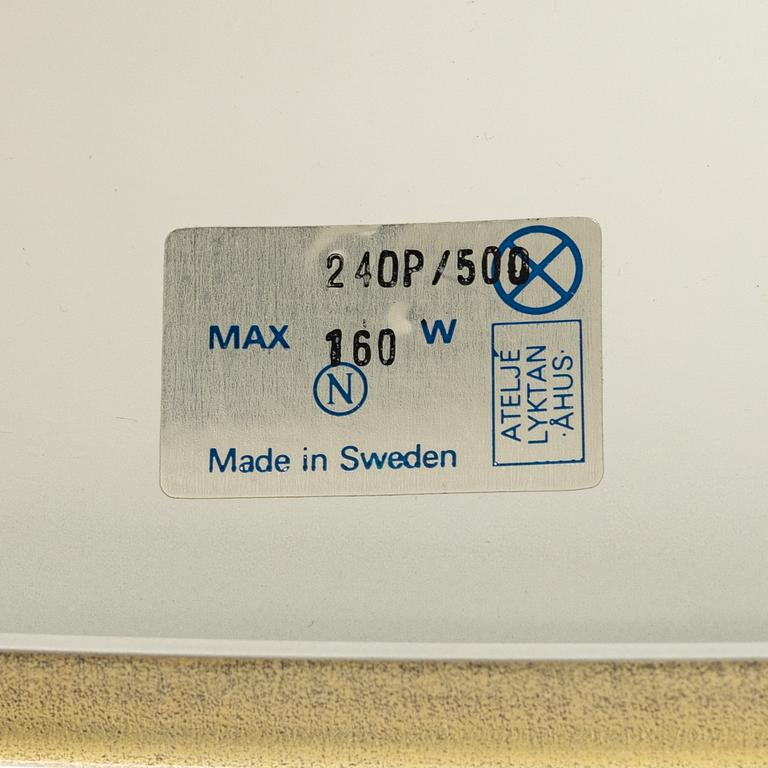 Anders Pehrson, taklampa, "Bumling", Ateljé Lyktan, Åhus, 1960-tal.