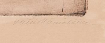 Väinö Hämäläinen, etching, signed in pencil.