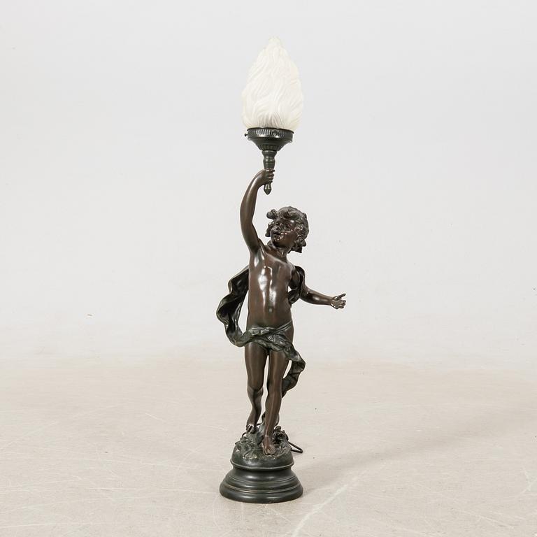 Table lamp Art Nouveau style, late 20th century.