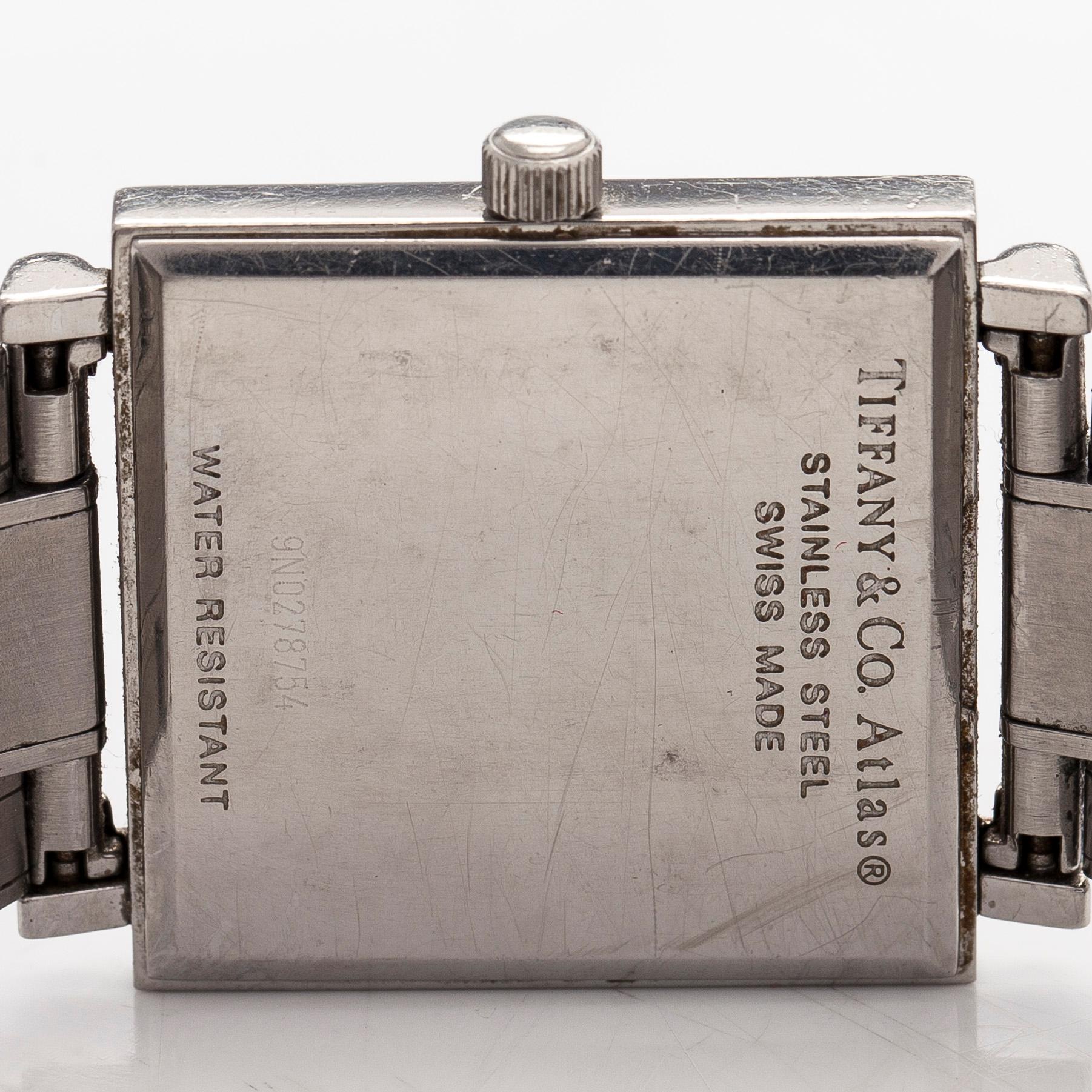 Tiffany & Co, Atlas, rannekello, 28,5 x 28,5 mm.
