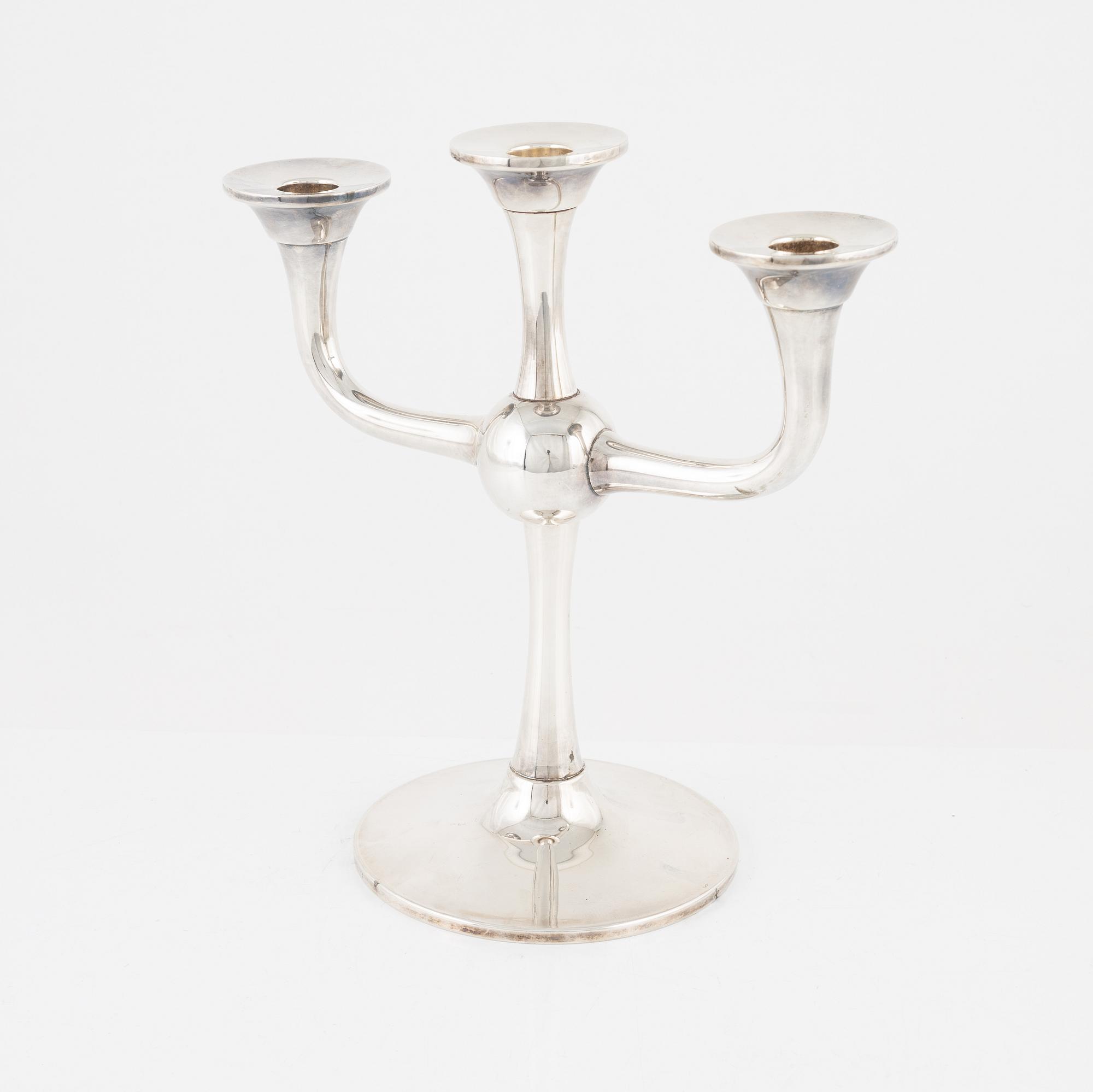 Karl Jørgen Otteren, kandelaber, silver, Norge, 1997.