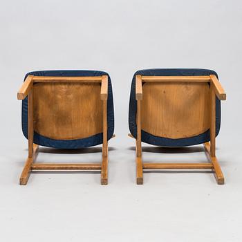 Lasse Ollinkari, stolar, 6 st, för Arkkitehtuuritoimisto Aarne Ervi, tillverkare Haimi 1952.