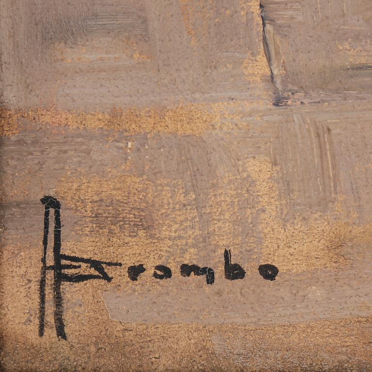 ANGELO BROMBO, olja på duk, signerad.