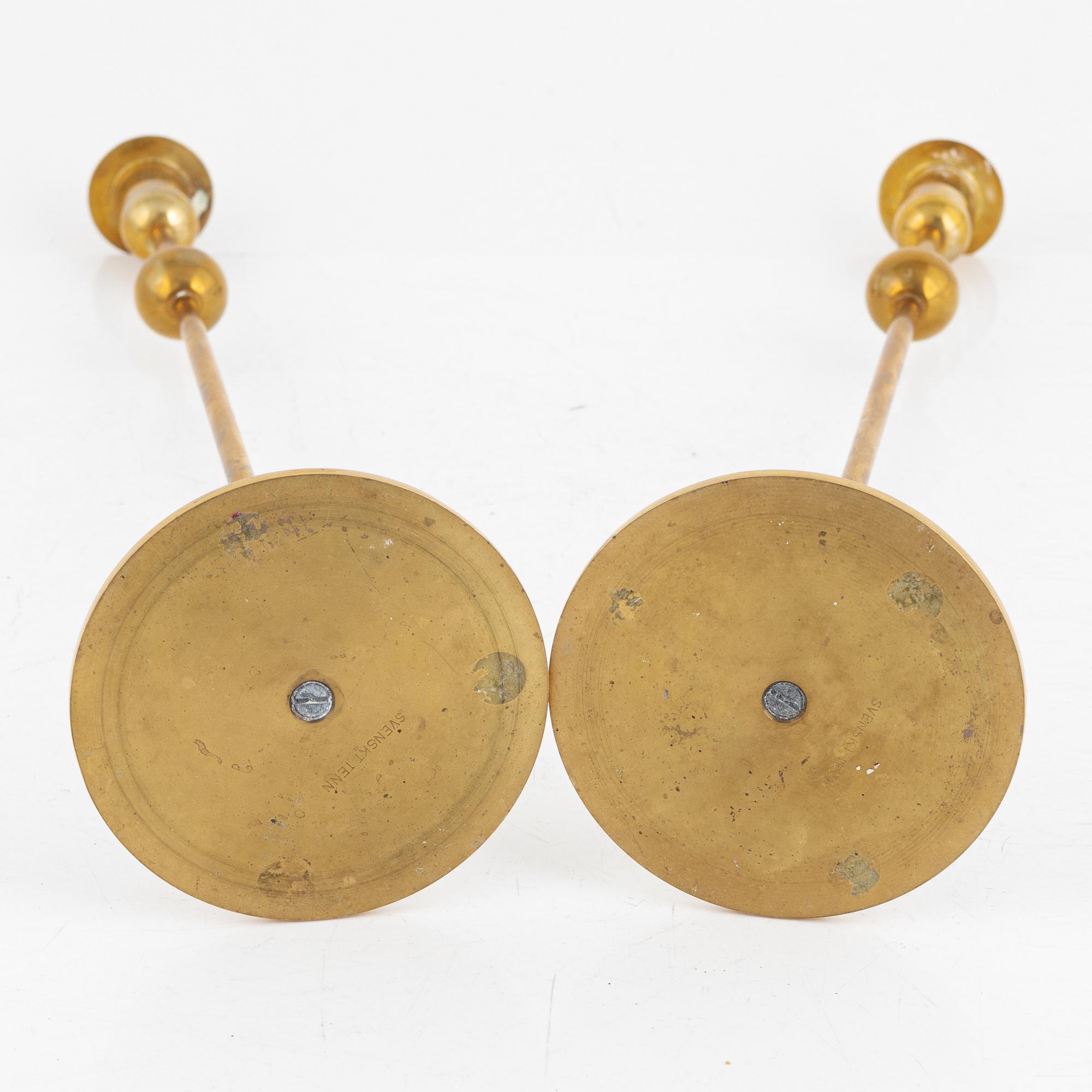 Estrid Ericson, ljusstakar, ett par, "Kulan", Firma Svenskt Tenn.