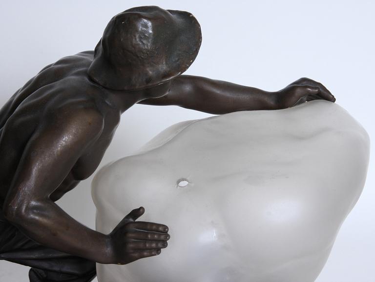 BORDSLAMPA, sign "Bläsche", 1900-talets första hälft.