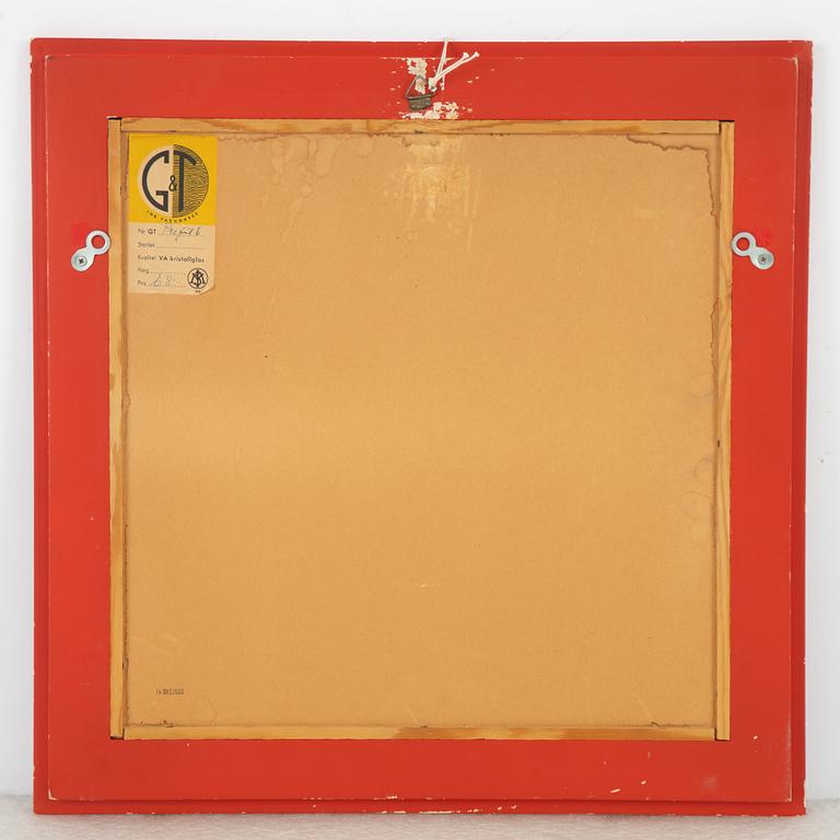 Mirror, Glass and Wood, Hovmantorp, dated 1960.